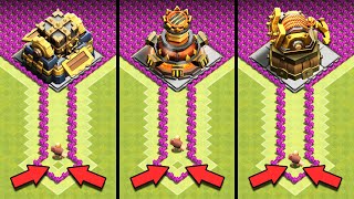 1 TROOP vs CRAFTED DEFENSES (Clash of Clans)