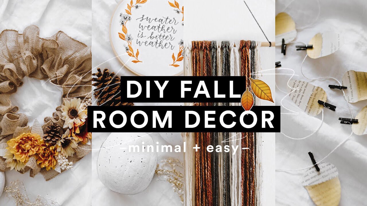 Diy cozy fall room decor (2018) minimal + super easy for autumn Lone Fox