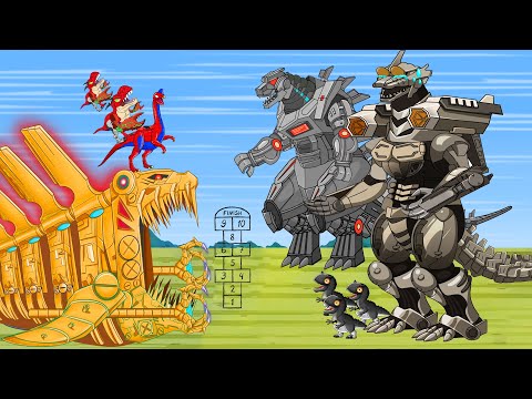 GOLDEN GODZILLA EVOLUTION ONE: ALL Dinosaurs Battlein Jurassic World | Mecha,Shin,T-Rex Rebirth 2025