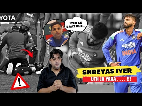 Bad news 💔.. Shreyas iyer injury serious😰..India vs Australia.. #shreyasiyer #indvsaus