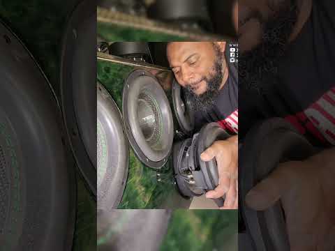 all 16 subwoofers are wired and ready for power