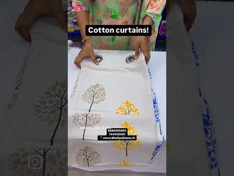 cotton curtains @ Akshara home decors 9894628204