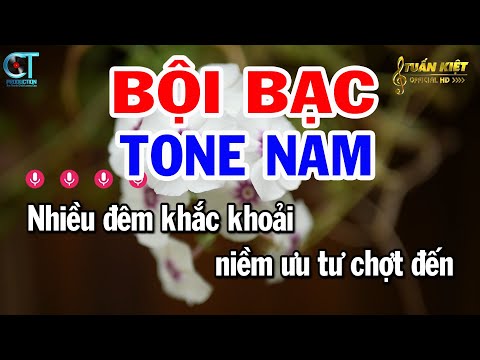 Karaoke Bội Bạc Tone Nam ( Bm ) Nhạc Sống Mới | Karaoke Tuấn Kiệt