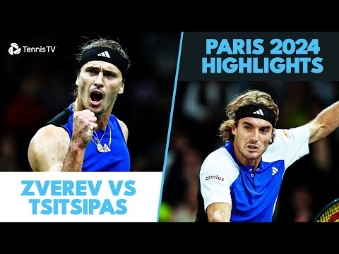 Alexander Zverev vs Stefanos Tsitsipas Highlights | Paris 2024