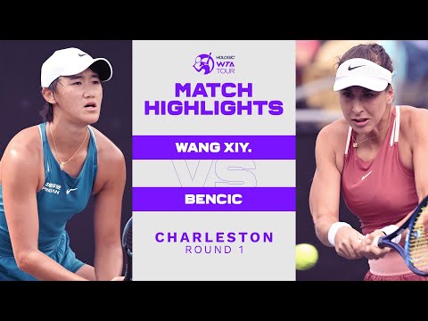 Xiyu Wang vs. Belinda Bencic | 2022 Charleston Round 1 | WTA Match Highlights