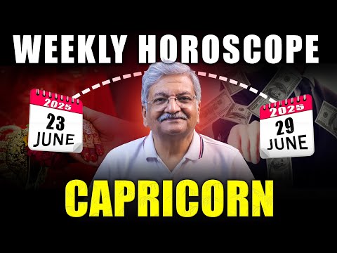 Capricorn Weekly Horoscope  | 23 June  to 29 June 2025 |  Syed M Ajmal Rahim