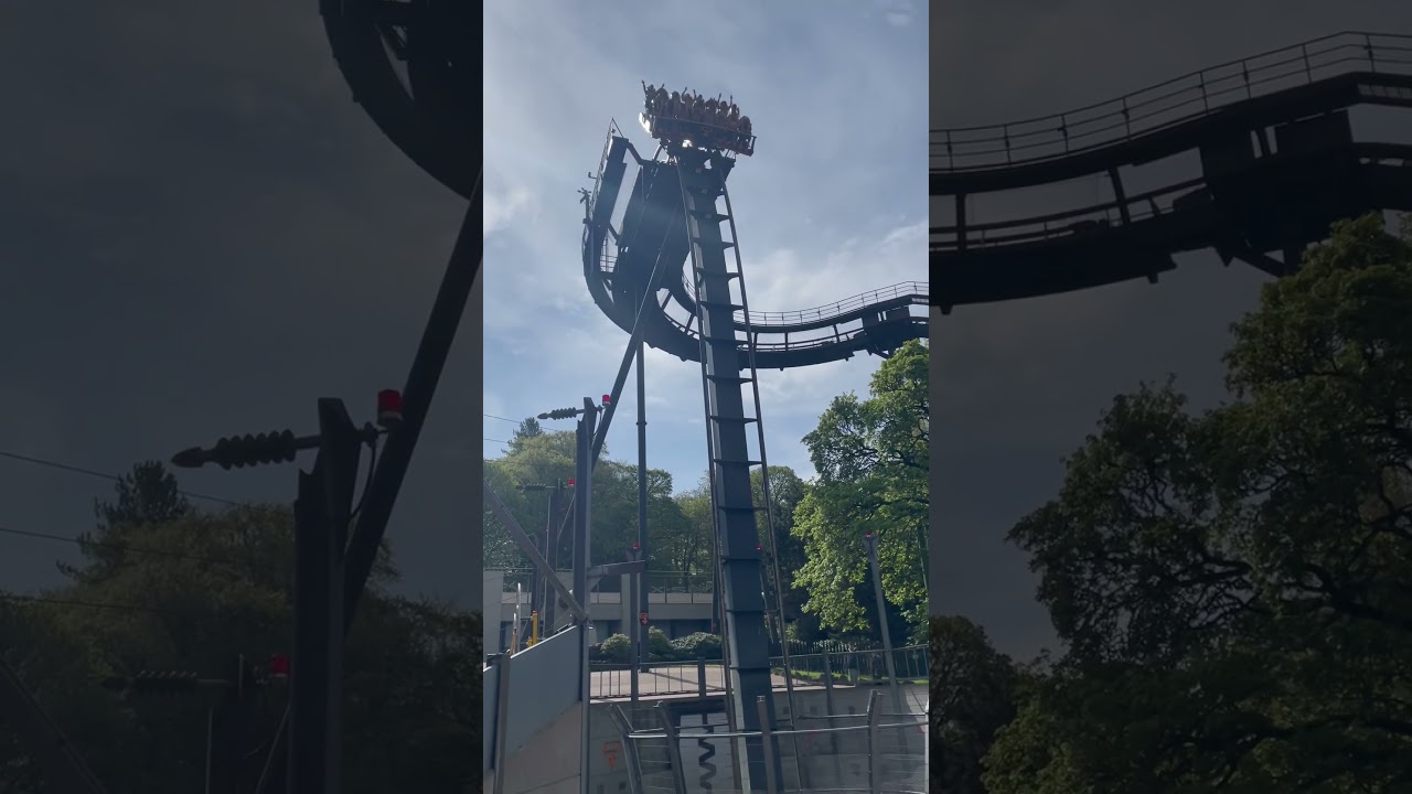 Oblivion Dive Coaster at officialaltontowers #rollercoaster #themepark