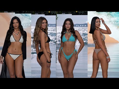 [4k60] 2024Flavia Palmiero part.3 | 2024 Miami Swim Week D.C | Vertical slow motion