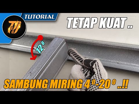 Teknik Sambung Baja Ringan sudut Miring, Dijamin Kuat & Presisi!