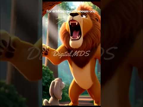 “चालाक खरगोश और घमंडी शेर 🦁 | Kids Moral Story in Hindi | बुद्धि की जीत की कहानी”
