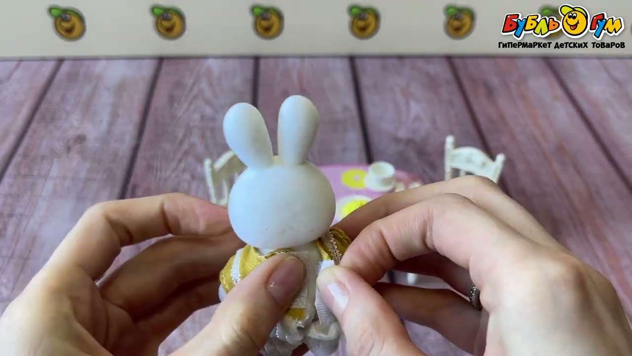 Набор игровой Питомец миниатюрный Кролик с обеденным столом - видео