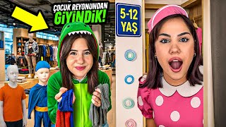 BİR GÜN BOYUNCA ÇOCUK REYONUNDAN GİYİNDİK 2 ! - Damla Eroğlu