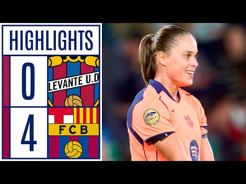 LEVANTE UD 0 - 4 FC BARCELONA | RESUMEN LIGA F MOEVE
