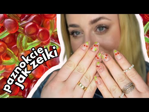 WYZWANIE 🍒 PAZNOKCIE HARIBO WISIENKI 🍒