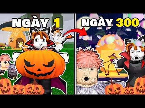 300 ngày PHÁ ĐẢO UPDATE HALLOWEEN cùng @Nonsytic và con HƯƠU điên trong 99 NIGHTS IN THE FOREST