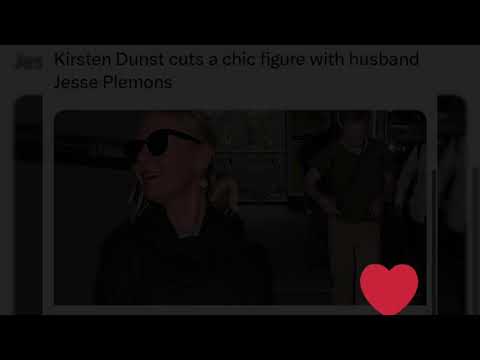 Kirsten Dunst cuts a chic figure with husband Jesse Plemons