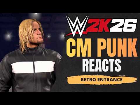 CM Punk Reacts To His Retro ROH Entrance in WWE 2K26! (AFI Miseria Cantare)