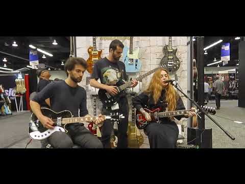 Kim Logan & Silhouettes - Live at the Silvertone Guitars Booth - NAMM 2022