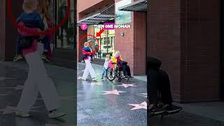 Kindness ❤️ A Little Boy's Struggle to Help Grandma #kindness #wheelchair #shorts