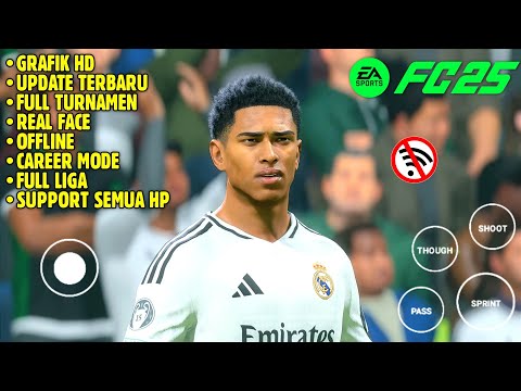 FIFA 16 Mod FC 25 Android Offline Career Mode Full Update Transfers & Kits 2025 | Game Bola Offline