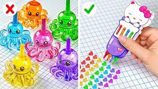 NUEVOS TRUCOS Y GADGETS ESCOLARES SORPRENDENTES DE 123 GO! QUE DESEARÍAS HABER CONOCIDO ANTES! 🎒✨