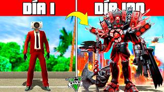 SOBREVIVÍ 100 DÍAS como SPEAKERMAN en GTA 5!! (Skibidi Toilet mod)