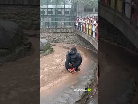 Gorilla Enclosure Scare! Young Man Falls In โ Unexpected Twist Follows