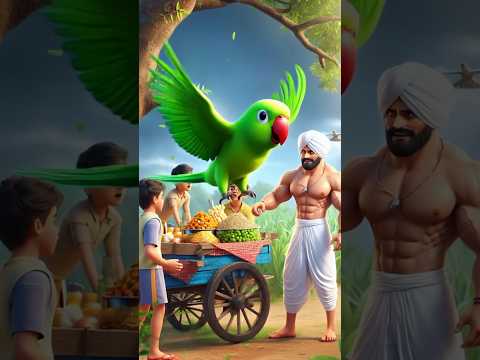 गाँव में आया चाट वाला ठेला 🍲 | शरारती तोते ने की चोरी😲 #shorts #short #shortvideo #funny #viralvideo