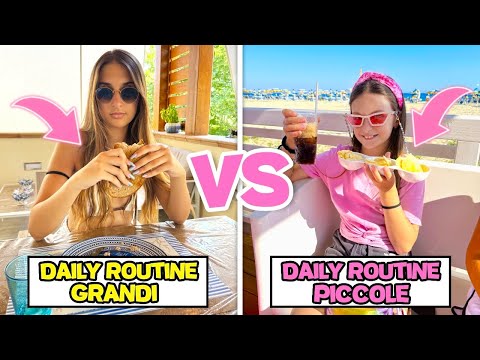 DAILY ROUTINE in VACANZA Sorelle GRANDI Vs Sorelle PICCOLE