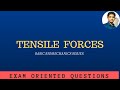 Tensile Forces in Mechanics