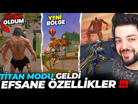 YENİ TİTAN MODU GELDİ !! TİTAN OLDUM VE EFSANE ÖZELLİKLER - PUBG Mobile