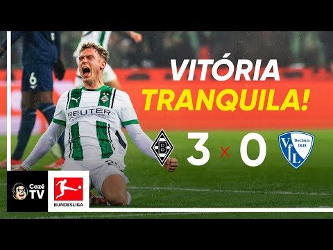 MELHORES MOMENTOS: BORUSSIA MÖNCHENGLADBACH 3 X 0 BOCHUM | RODADA 19 | BUNDESLIGA 2024-2025