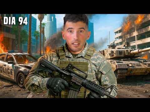 SOBREVIVÍ 100 DÍAS como SOLDADO MILITAR  en GTA 5! (Mods)