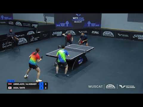 【ハイライト】英田理志/佐藤瞳 vs アブデルアジズ/ホダビー｜WTTスターコンテンダーマスカット2025 混合ダブルス...