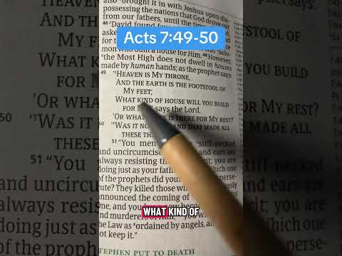 Acts 7:49-50 #jesusisgod #jesusislord #bibleverse #heaven #earth #jesussaves #creator #truth #life