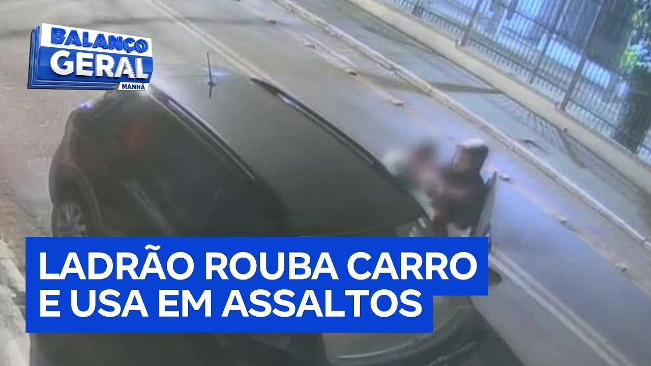 Ladrão rouba carro de advogado e usa veículo em outros crimes em São Paulo