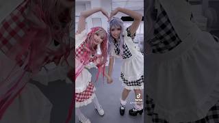 双子コーデinメイドさん‼️ #佐々木千花　#秋元るい　#メイド服