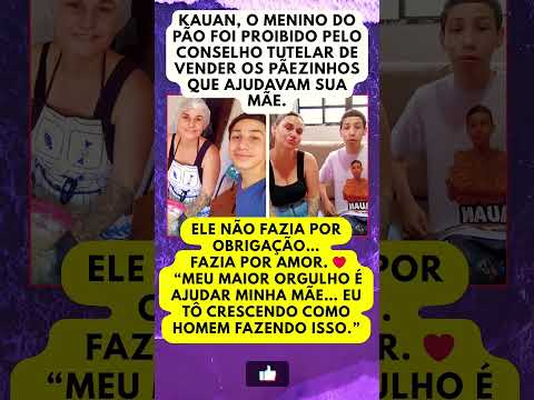 AJUDAVA A MÃE COM ORGULHO❤️Menino do Pão proibido de vender pães #shortsfeed #viralvideo #noticias