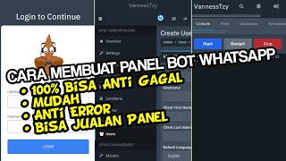 CARA MEMBUAT PANEL BOT WHATSAPP TERBARU 2023!! || BISA JUALAN PANEL😱