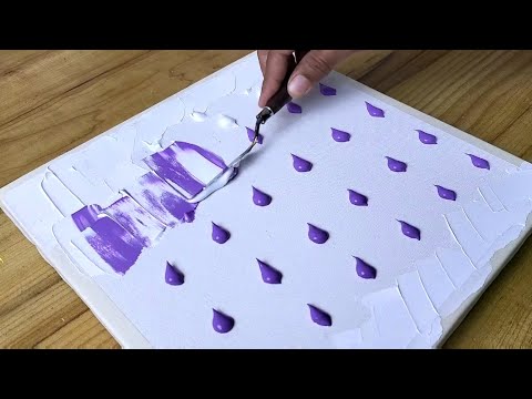 Textured Landscape Painting / Easy Acrylic Painting Technique / Step By Step