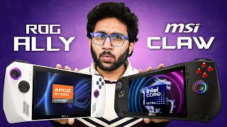 Best Windows Handheld Gaming Device Under ₹40,000? | ROG Ally vs MSI Claw