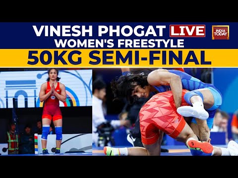 Vinesh Phogat Match LIVE: Semi-Final Women's Freestyle 50KG Live | Paris Olympics LIVE | LIVE News