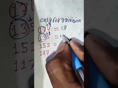 9 division Trick #short #maths #tricks #trending #shorts