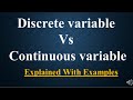 Discrete vs Continuous Variables