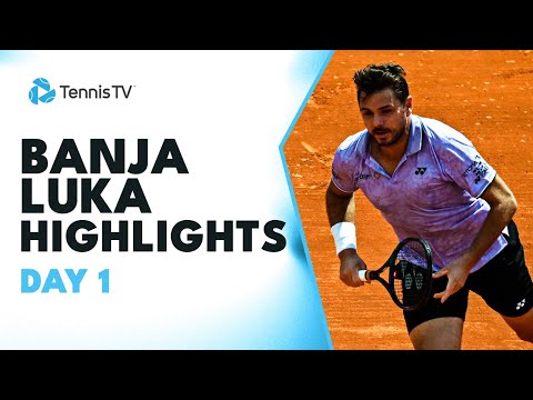 Wawrinka Faces Van Assche; Popyrin & Griekspoor Clash | Banja Luka 2023 Day 1 Highlights