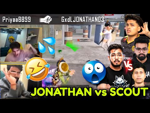🇮🇳JONATHAN vs SCOUT TDM🥶 Scout Fist Jonathan 🤜 Omega Troll Emote 🤣💀