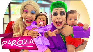 (PARÓDIA) CORINGA E ARLEQUINA E OS BEBÊS | NÃO ERA LOVE - Luan Pereira, Grelo & MC tuto