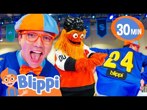 Blippi and Meekah Meet NHL Mascots | BEST OF BLIPPI TOYS | Educational Videos for Kids