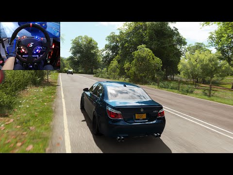 650HP BMW M5 E60 - Forza Horizon 4 | Steering wheel gameplay