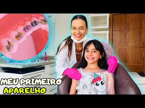 PRIMEIRO APARELHO DA GABI - UMA SURPRESA NO DENTISTA